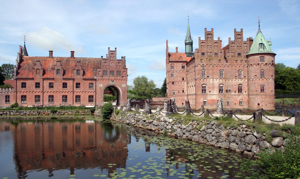 Slottet Egeskov i Danmark