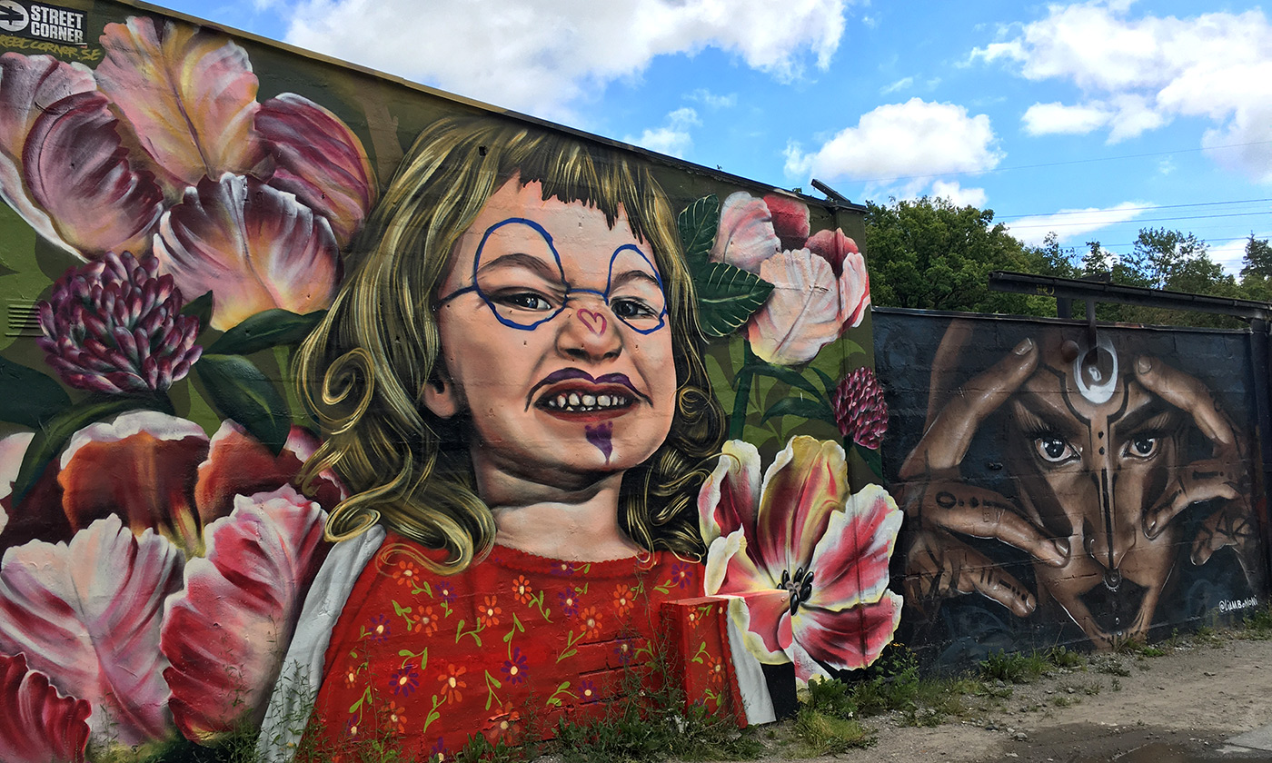Graffiti i Snösätra Rågsved Stockholm sommaren 2020